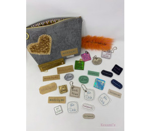 Stickserie - 95 Handmade Tags Labels